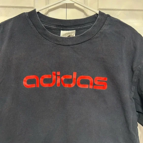 Adidas Men's Tee in Black with Red Branding - Picture 3 of 4